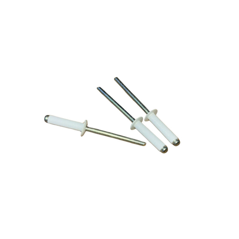 White Aluminium Blind Dome Headed Rivets 3x12mm - Pack of 1000